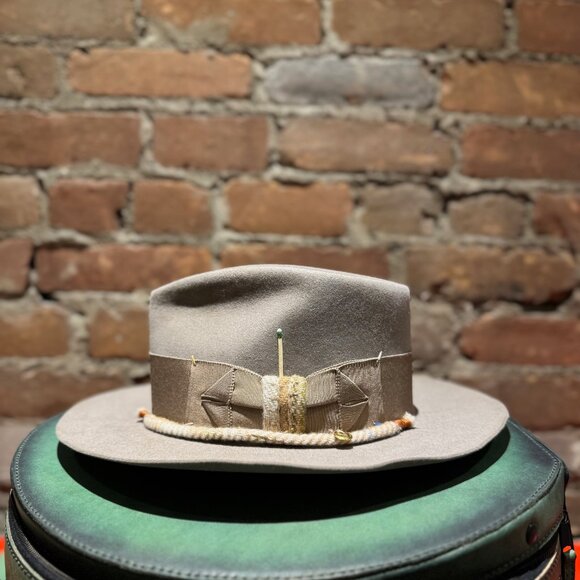 Nick Fouquet × God’s True Cashmere Fedora — Light Stone/Taupe - Picture 1 of 13